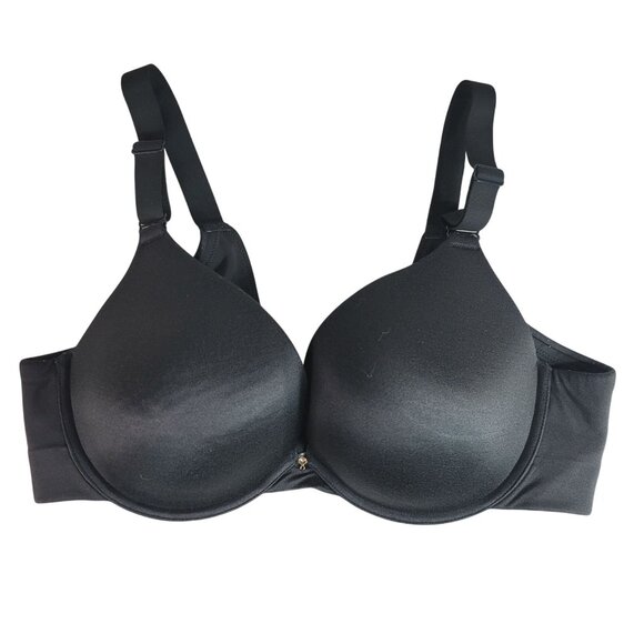 Cacique Boost Plunge Bra Black 40D Underwire Adjustable Strap Seamless Cup Mold - Picture 1 of 9